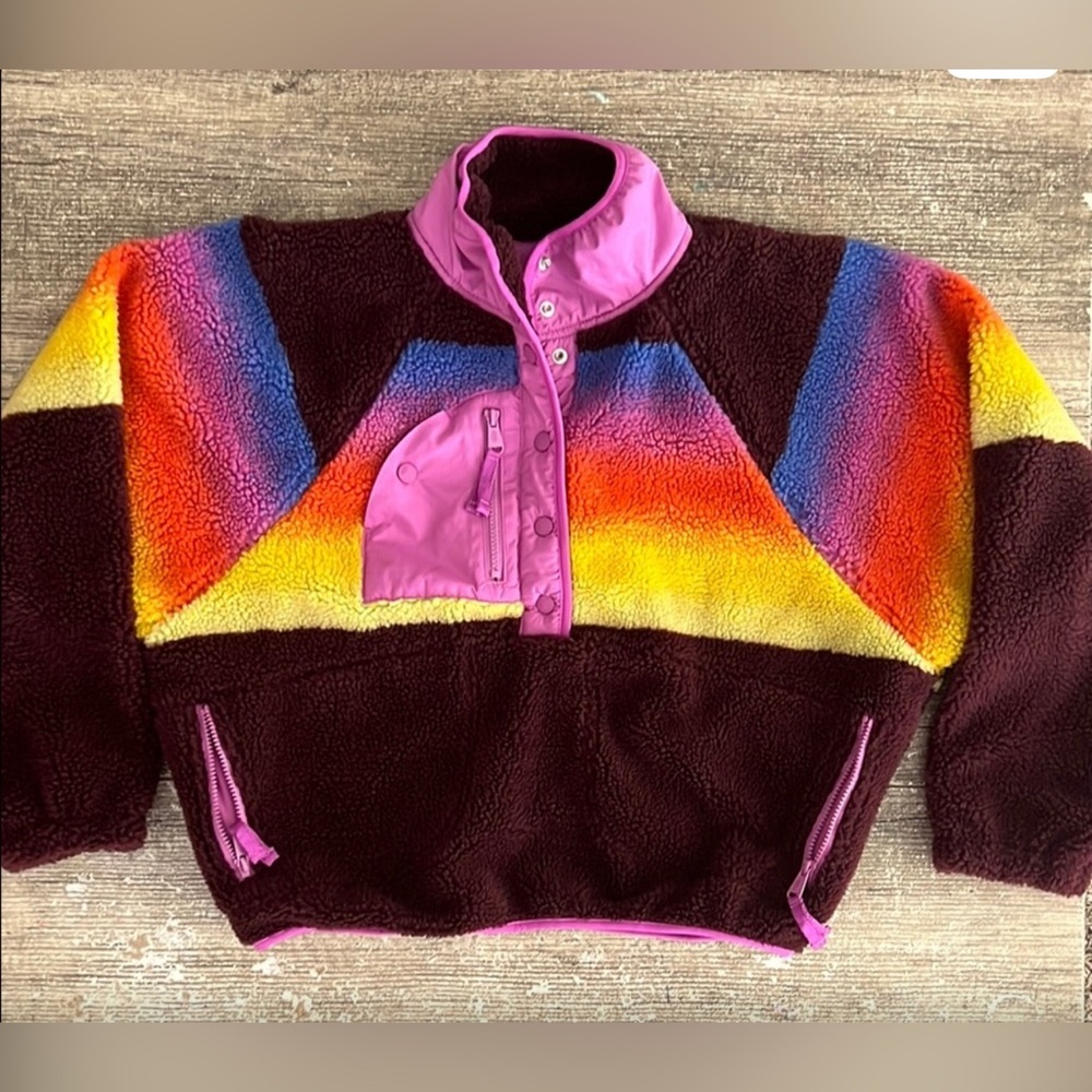 Free People Movement Hit the Slopes printed pullover fleece